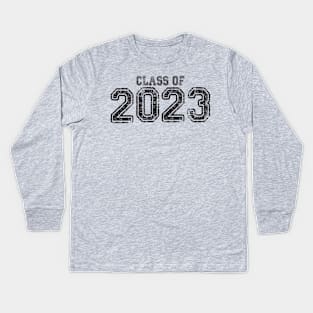 Varsity Black Class of 2023 Kids Long Sleeve T-Shirt